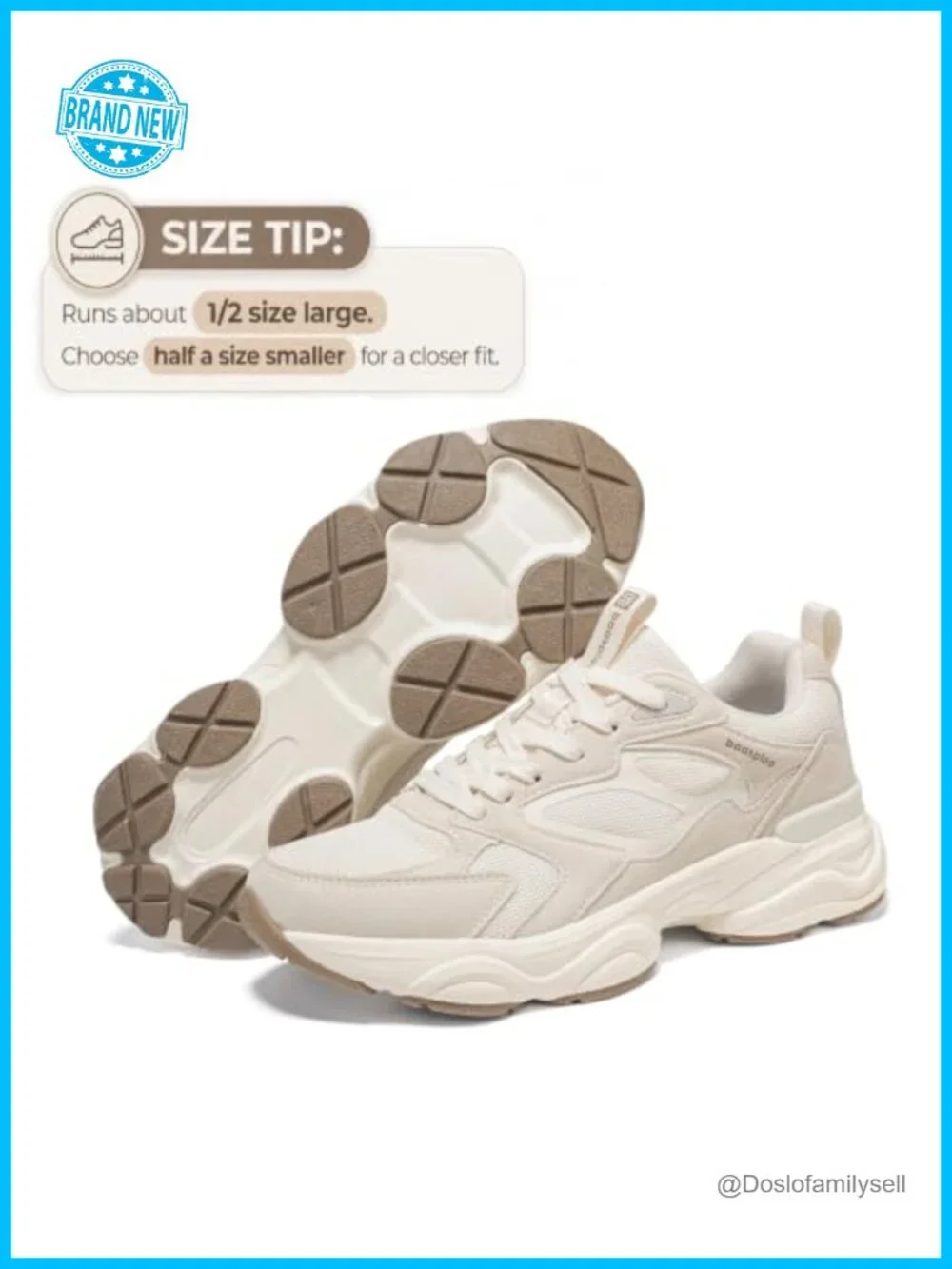 Chunky Platform Sneakers Leather Mesh Comfort Gym Walking Dad Shoes